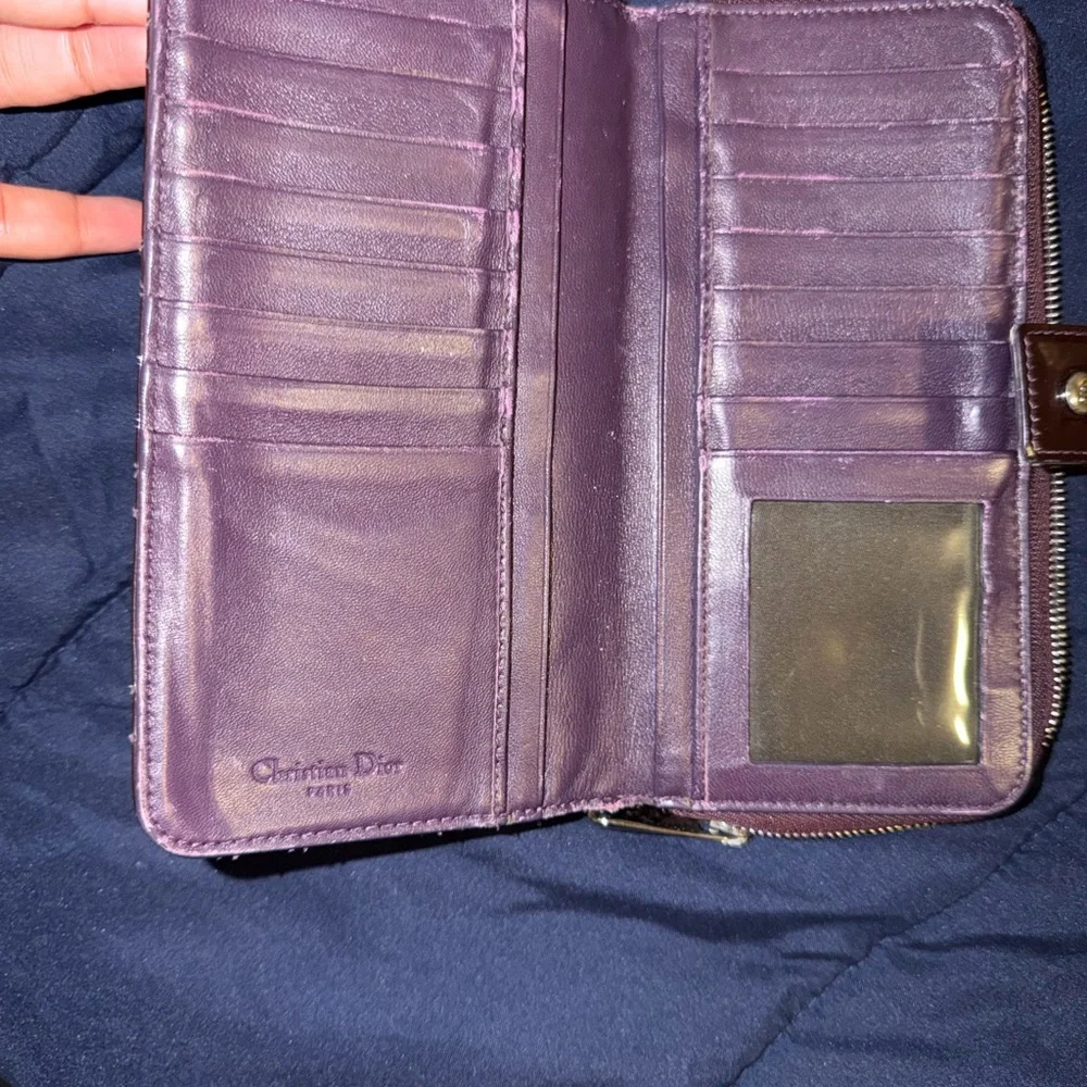 Christian Dior patent wallet